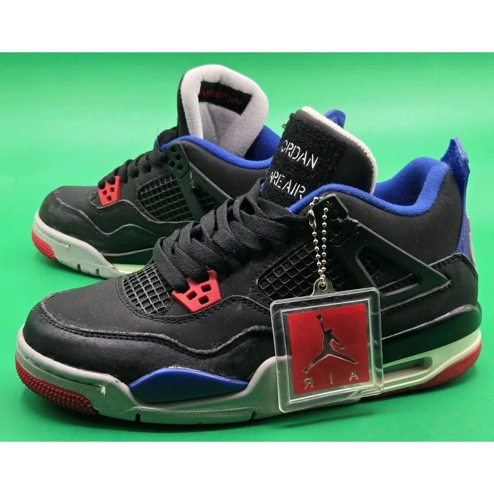 Jordan 4 Retro Rare Air (White Lettering) Men's FV5029-003 Size 6.5 Blue Black